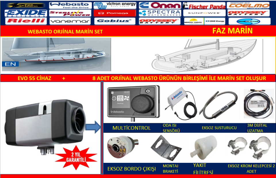 WEBASTO MARİN SET
